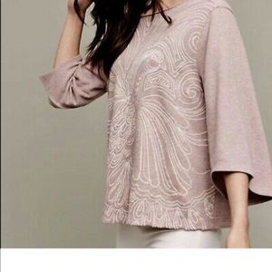 Anthropologie Akemi + Kin beaded bird top